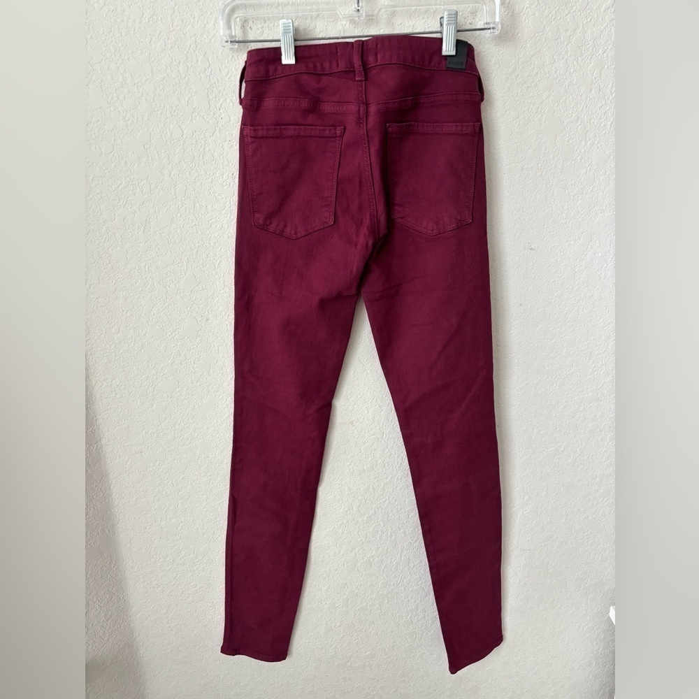 Vince Riley Legging/jean in Bordeaux SZ 24 - Picture 7 of 8